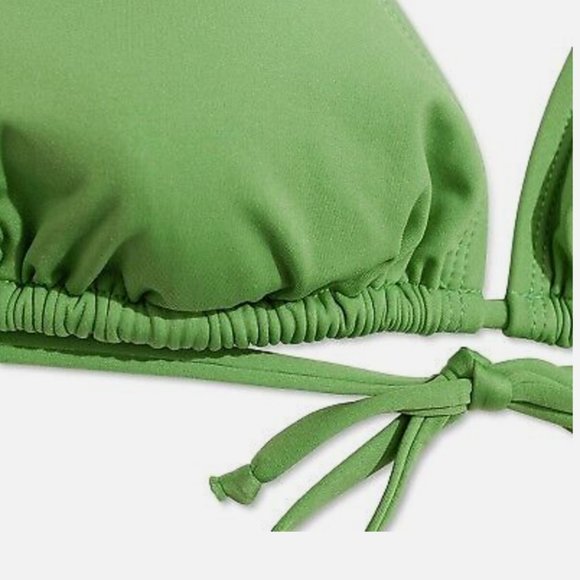 NWT LIBERTY & JUSTICE BIKINI TOP, TRIANGLE- GREEN, REMOVABLE PADS -BEACH, POOL - Picture 2 of 6